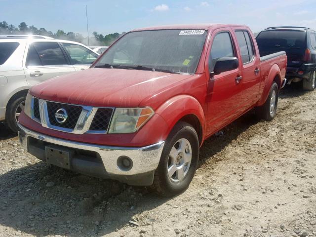 1N6AD09U07C422015 - 2007 NISSAN FRONTIER C RED photo 2