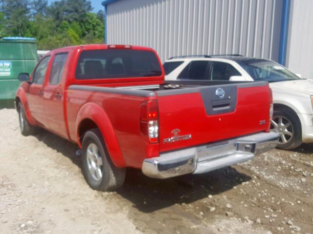 1N6AD09U07C422015 - 2007 NISSAN FRONTIER C RED photo 3