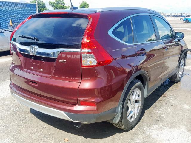 2HKRM3H70GH554019 - 2016 HONDA CR-V EXL BURGUNDY photo 4