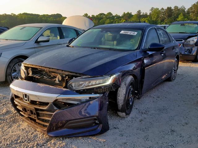 1HGCV1F17JA028833 - 2018 HONDA ACCORD LX BLUE photo 2