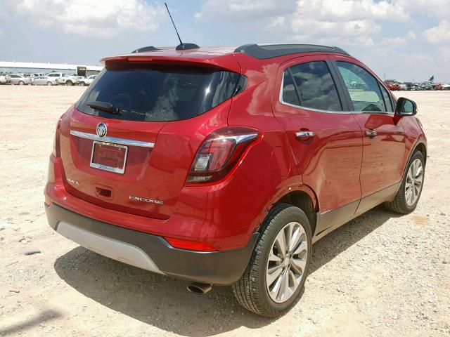 KL4CJASB5HB096782 - 2017 BUICK ENCORE PRE RED photo 4