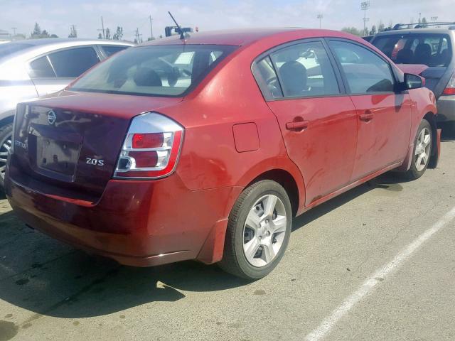 3N1AB61EX7L703987 - 2007 NISSAN SENTRA 2.0 RED photo 4