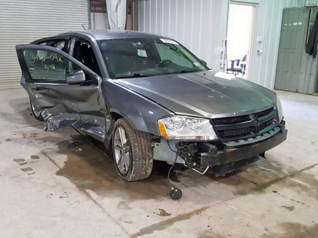 1C3CDZCG2DN523189 - 2013 DODGE AVENGER SX GRAY photo 1