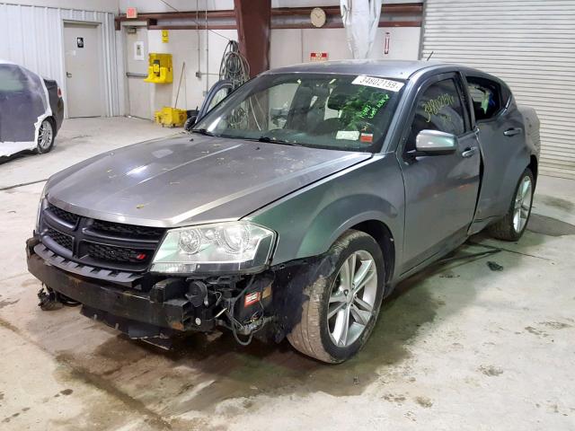 1C3CDZCG2DN523189 - 2013 DODGE AVENGER SX GRAY photo 2