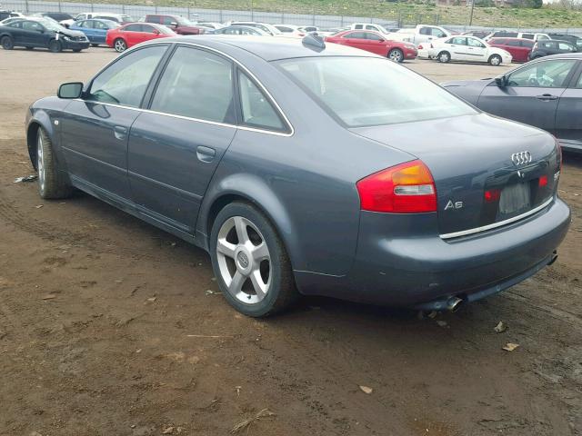 WAULD64B04N012347 - 2004 AUDI A6 2.7T QU GRAY photo 3