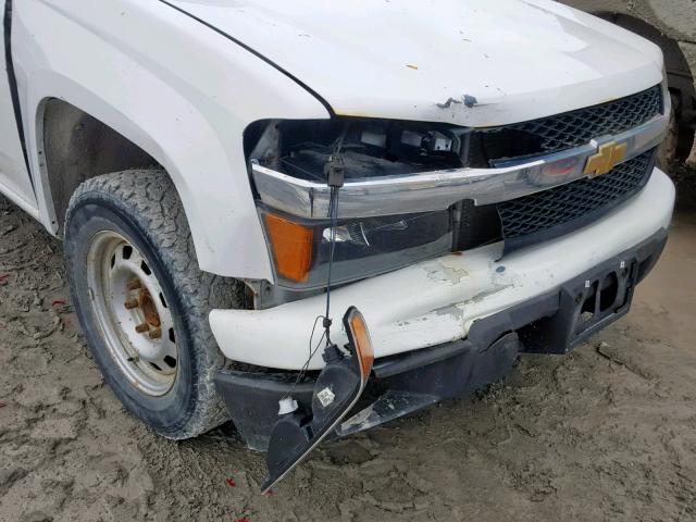 1GCCSCD92A8117695 - 2010 CHEVROLET COLORADO L WHITE photo 9