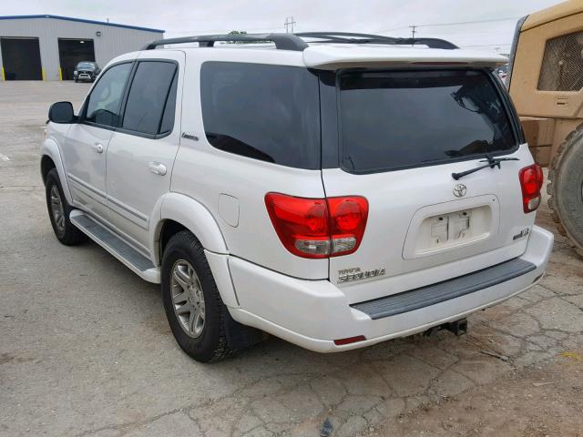 5TDZT38A35S247515 - 2005 TOYOTA SEQUOIA LI WHITE photo 3