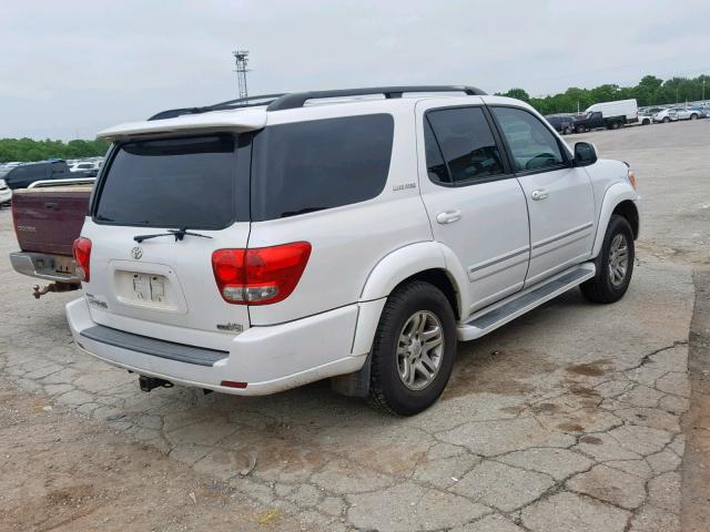 5TDZT38A35S247515 - 2005 TOYOTA SEQUOIA LI WHITE photo 4