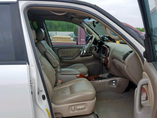 5TDZT38A35S247515 - 2005 TOYOTA SEQUOIA LI WHITE photo 5