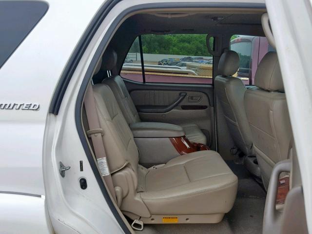 5TDZT38A35S247515 - 2005 TOYOTA SEQUOIA LI WHITE photo 6