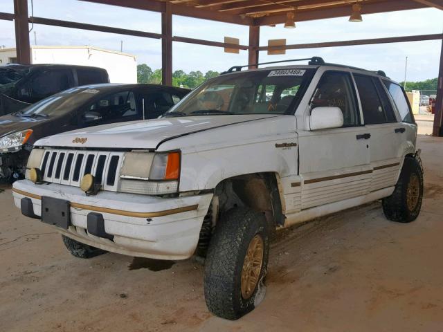 1J4GZ78Y3SC603088 - 1995 JEEP GRAND CHER WHITE photo 2