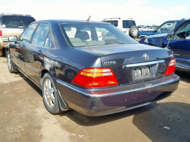 JH4KA96512C013126 - 2002 ACURA 3.5RL BLACK photo 3