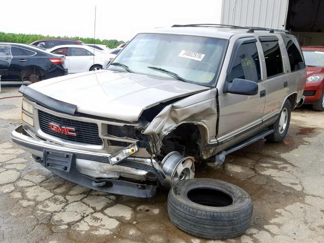 1GKEK13R5XJ806358 - 1999 GMC YUKON BEIGE photo 2