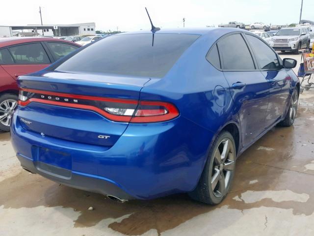 1C3CDFCB1DD327172 - 2013 DODGE DART LIMIT BLUE photo 4