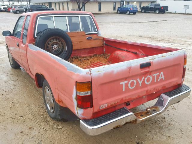 JT4VN93D7N5031766 - 1992 TOYOTA PICKUP 1/2 RED photo 3