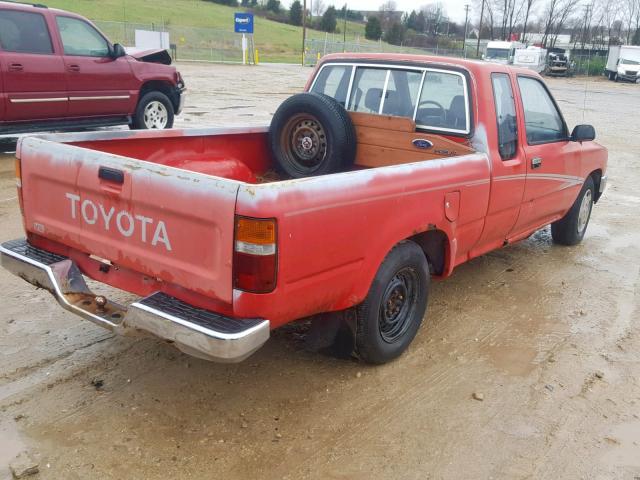 JT4VN93D7N5031766 - 1992 TOYOTA PICKUP 1/2 RED photo 4