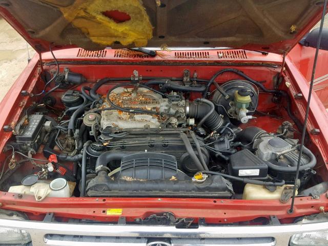 JT4VN93D7N5031766 - 1992 TOYOTA PICKUP 1/2 RED photo 7