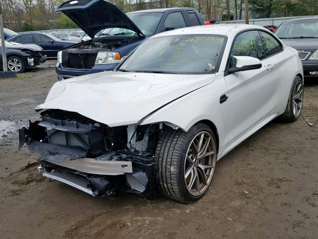WBS2U7C56KVB08914 - 2019 BMW M2 COMPETI Սպիտակ լուսանկար 2