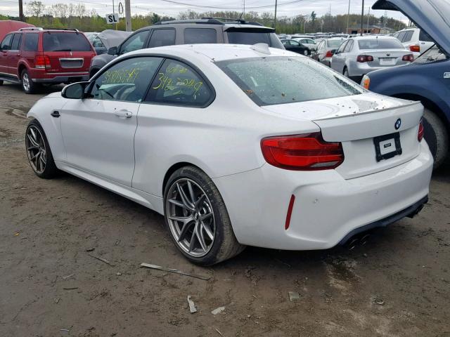WBS2U7C56KVB08914 - 2019 BMW M2 COMPETI Սպիտակ լուսանկար 3