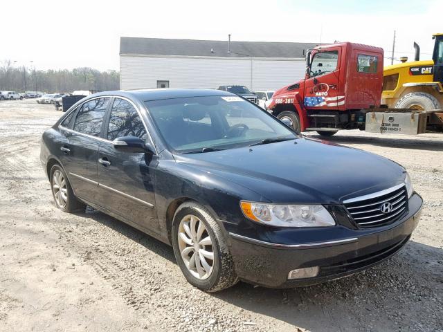 KMHFC46F58A319657 - 2008 HYUNDAI AZERA SE BLACK photo 1