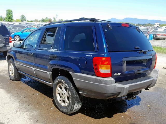 1J4GW48S1YC126690 - 2000 JEEP GRAND CHER BLUE photo 3