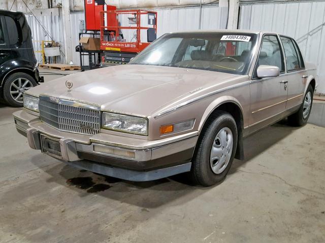 1G6KS5158KU804409 - 1989 CADILLAC SEVILLE GOLD photo 2