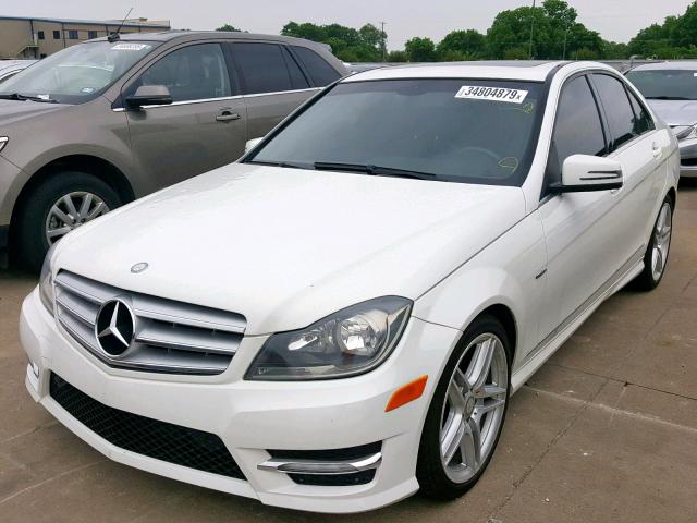 WDDGF4HBXCA600751 - 2012 MERCEDES-BENZ C 250 SILVER photo 2