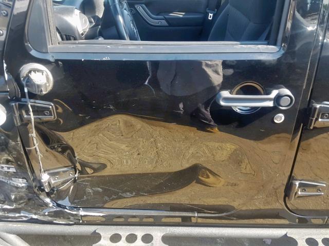 1J4BA3H15BL627700 - 2011 JEEP WRANGLER U BLACK photo 10