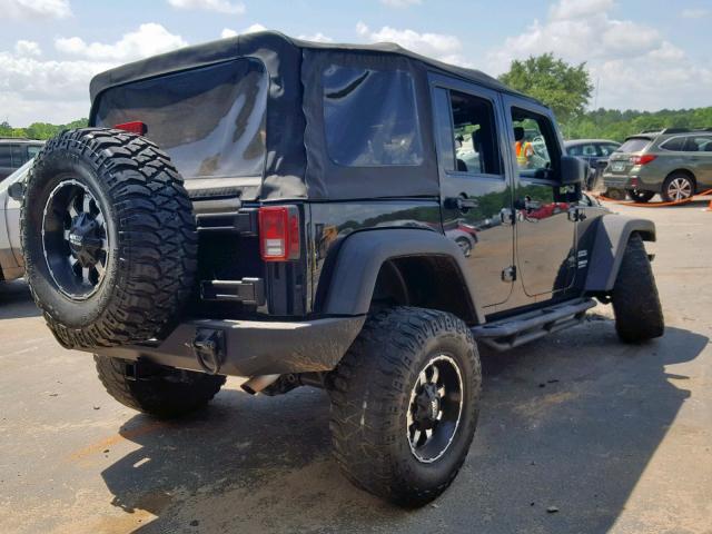 1J4BA3H15BL627700 - 2011 JEEP WRANGLER U BLACK photo 4