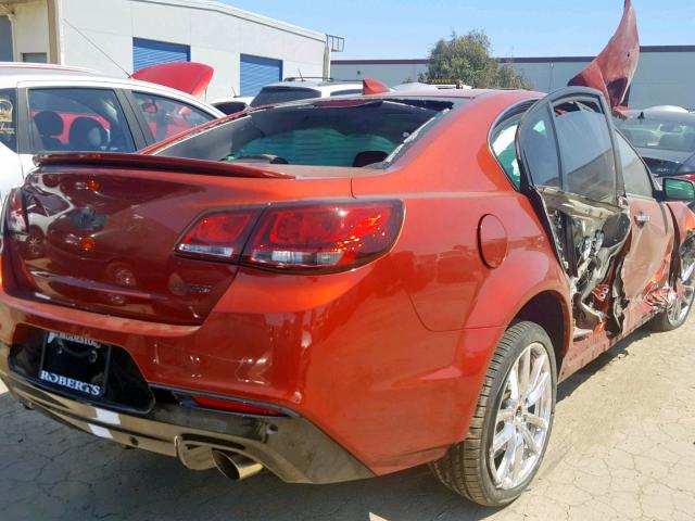 6G3F15RW8FL103205 - 2015 CHEVROLET SS ORANGE photo 4