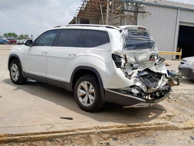 1V2ER2CA8JC539119 - 2018 VOLKSWAGEN ATLAS SEL WHITE photo 3