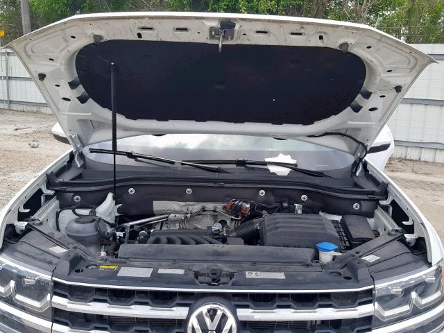 1V2ER2CA8JC539119 - 2018 VOLKSWAGEN ATLAS SEL WHITE photo 7