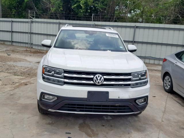 1V2ER2CA8JC539119 - 2018 VOLKSWAGEN ATLAS SEL WHITE photo 9