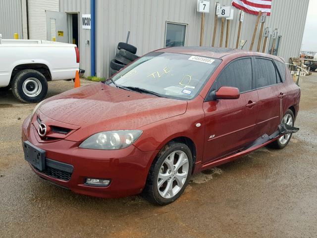 JM1BK343291192490 - 2009 MAZDA 3 S MAROON photo 2