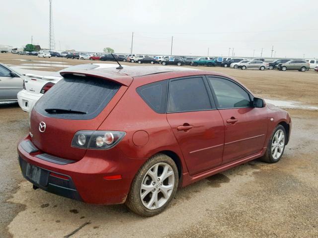 JM1BK343291192490 - 2009 MAZDA 3 S MAROON photo 4