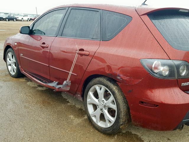 JM1BK343291192490 - 2009 MAZDA 3 S MAROON photo 9