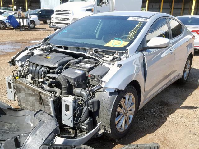 KMHDH4AE6GU575827 - 2016 HYUNDAI ELANTRA SE SILVER photo 2