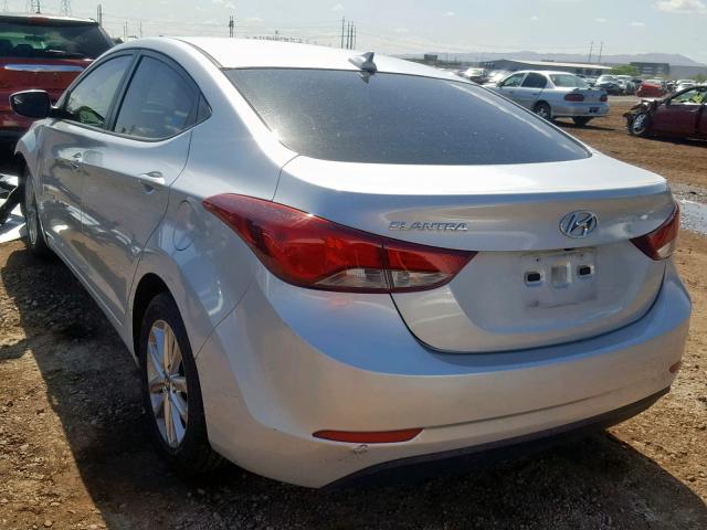 KMHDH4AE6GU575827 - 2016 HYUNDAI ELANTRA SE SILVER photo 3