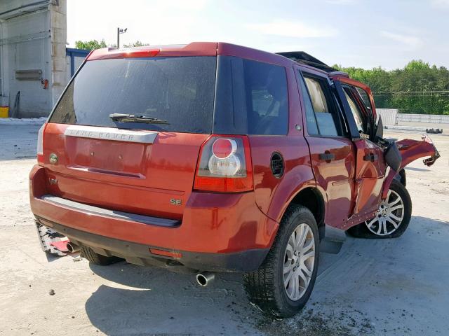 SALFP24N98H037190 - 2008 LAND ROVER LR2 SE RED photo 4