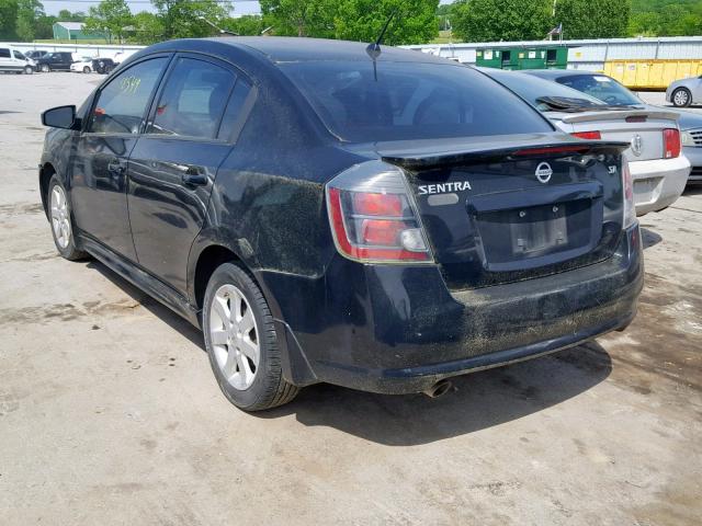 3N1AB6AP1BL603464 - 2011 NISSAN SENTRA 2.0 BLACK photo 3