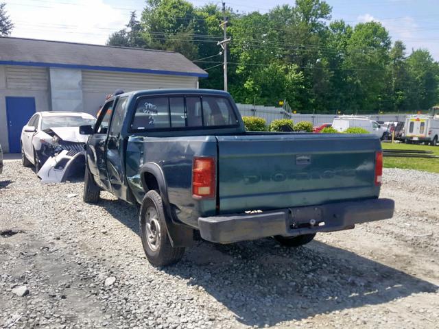 1B7GG23X5PS269947 - 1993 DODGE DAKOTA GREEN photo 3