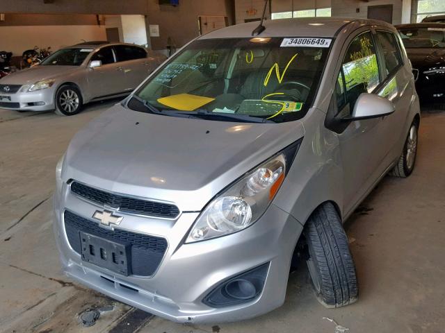 KL8CA6S99EC523461 - 2014 CHEVROLET SPARK LS SILVER photo 2