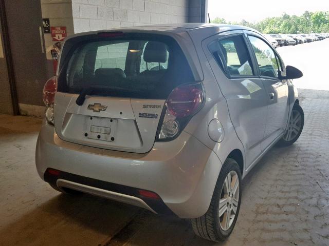 KL8CA6S99EC523461 - 2014 CHEVROLET SPARK LS SILVER photo 4