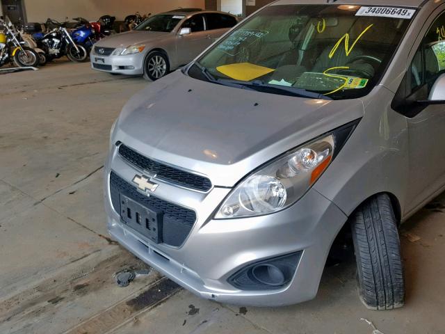 KL8CA6S99EC523461 - 2014 CHEVROLET SPARK LS SILVER photo 9