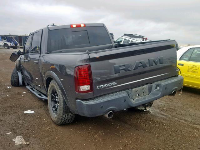 1C6RR6YT3JS160949 - 2018 RAM 1500 REBEL ნაცრისფერი ფოტო 3