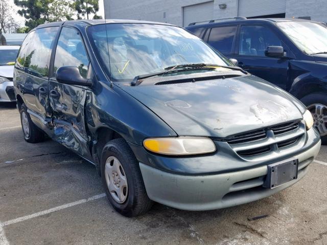 2B4FP25B2YR896487 - 2000 DODGE CARAVAN GREEN photo 1