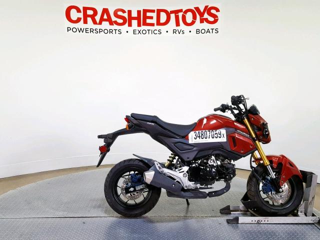 MLHJC7511K5103503 - 2019 HONDA GROM BURGUNDY photo 1