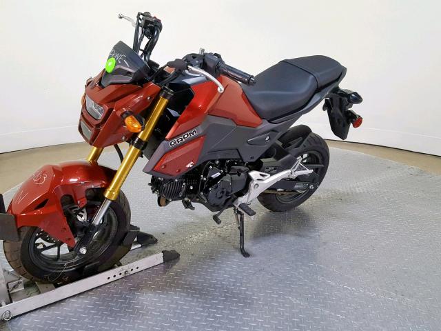 MLHJC7511K5103503 - 2019 HONDA GROM BURGUNDY photo 4