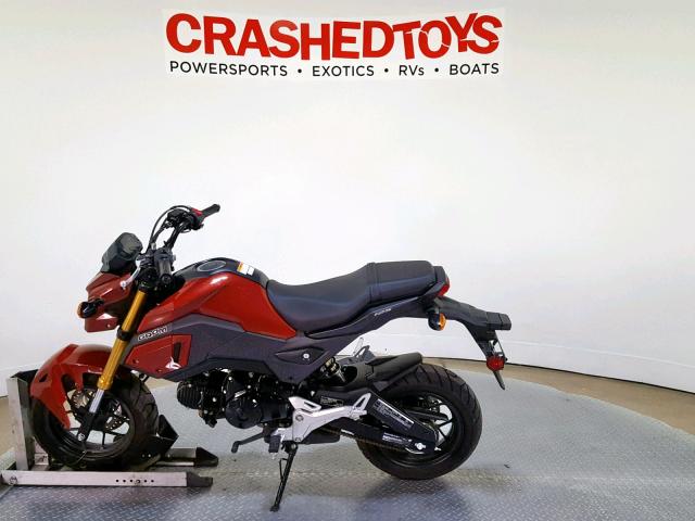 MLHJC7511K5103503 - 2019 HONDA GROM BURGUNDY photo 5