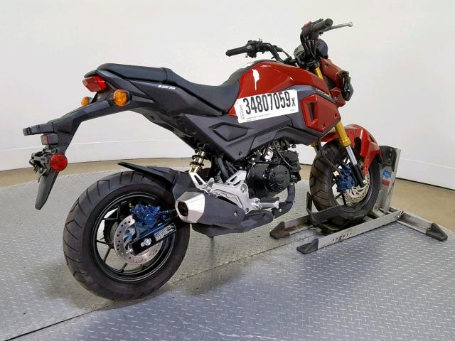 MLHJC7511K5103503 - 2019 HONDA GROM BURGUNDY photo 8